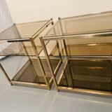 Hollywood Regency coffee table / end table dlg Guy Lefèvre circa 1970