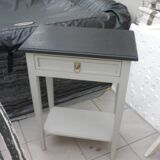Painted wooden side table