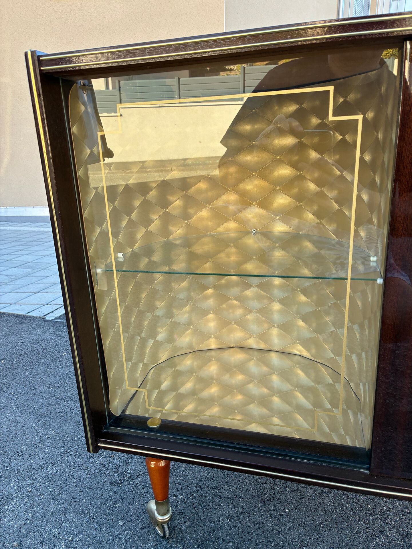 Vintage 60s console TV bar