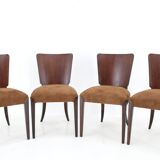 1950s  Jindrich Halabala Restored Dining Chairs H-214 for UP Závody, Set of 4
