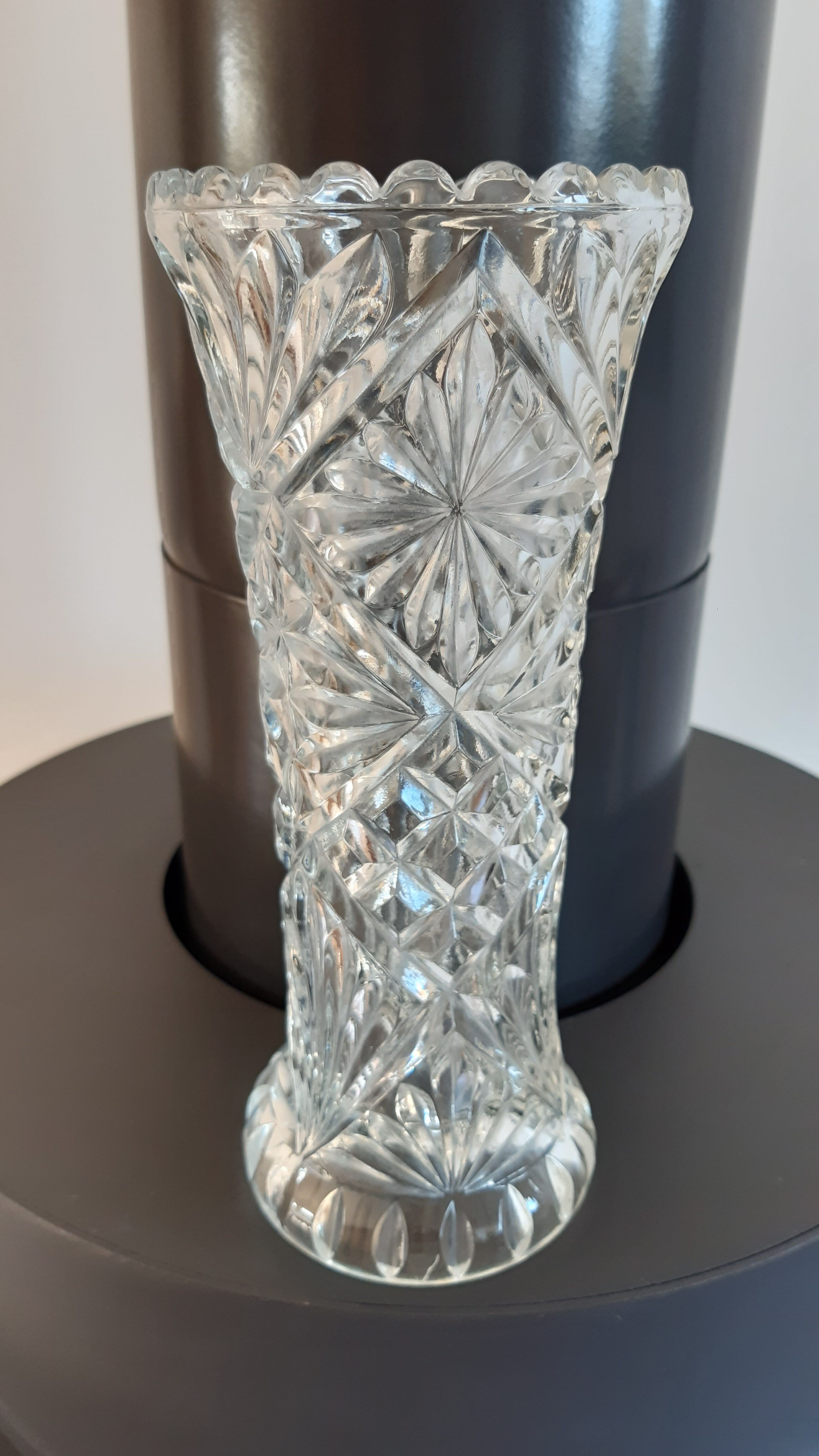 Moulded glass vase 50s