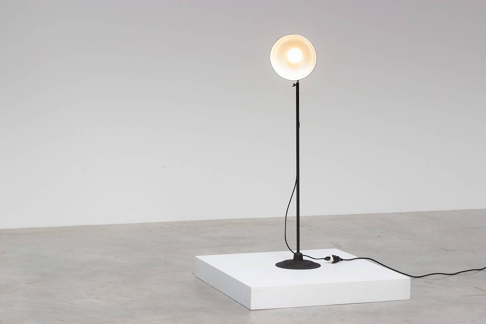 Authentic industrial floor lamp by Kap 1950.