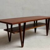 Large vintage Scandinavian teak coffee table by Kurt Østervig - 1950s