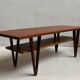 Large vintage Scandinavian teak coffee table by Kurt Østervig - 1950s