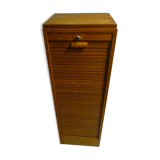 Vintage sliding curtain binder cabinet 60s