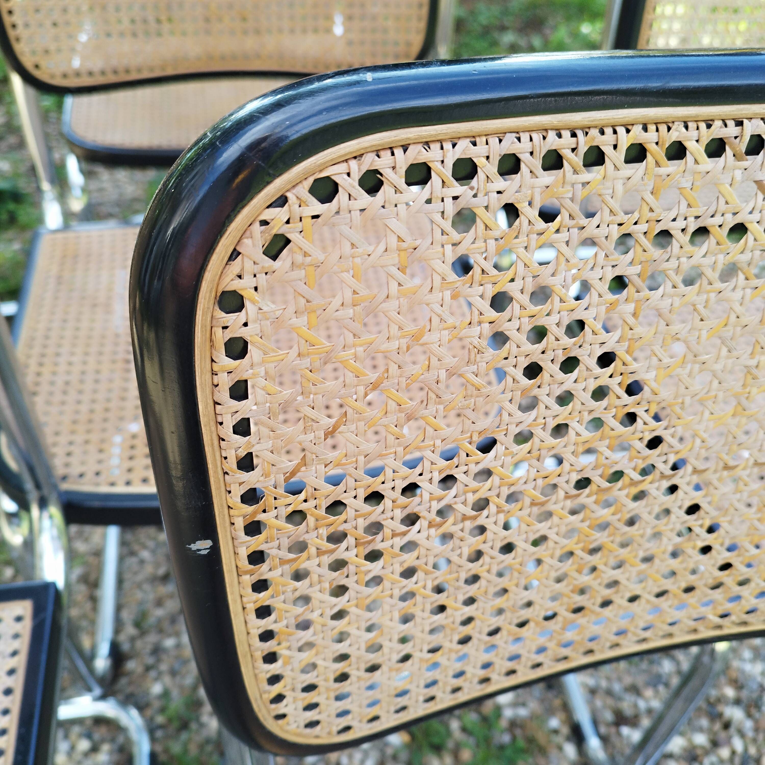 Vintage style chairs Cesca B32 Marcel Breuer