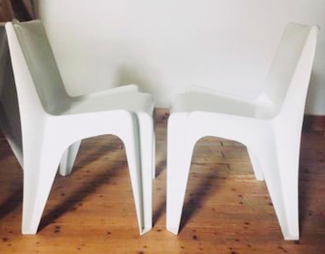 Stackable chair Bofinger BA 1171 by Helmut Bätzner