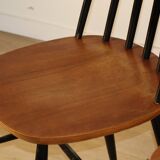 Set of 4 vintage wooden chairs, 1960.