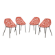 Suite de 4 chaises « Coquillage » Pierre Guariche pour Meurop