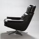 Vintage Danish mid-century Werner Langenfeld leather lounge chair 1970s