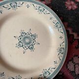 6 flat plates old floral assorted