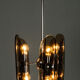 Lustre en verre fumé des années 1960
