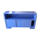 Blue lacquered low cabinet