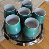 Ceramic Chalice-Glass-Vase Footed by Antonio Lampecco, several available