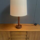 Uno & Östen Kristiansson Teak tablellamp for Luxus Denmark 1970s