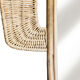 Cactus mirror in rattan and vintage bohemian canning  42x60cm