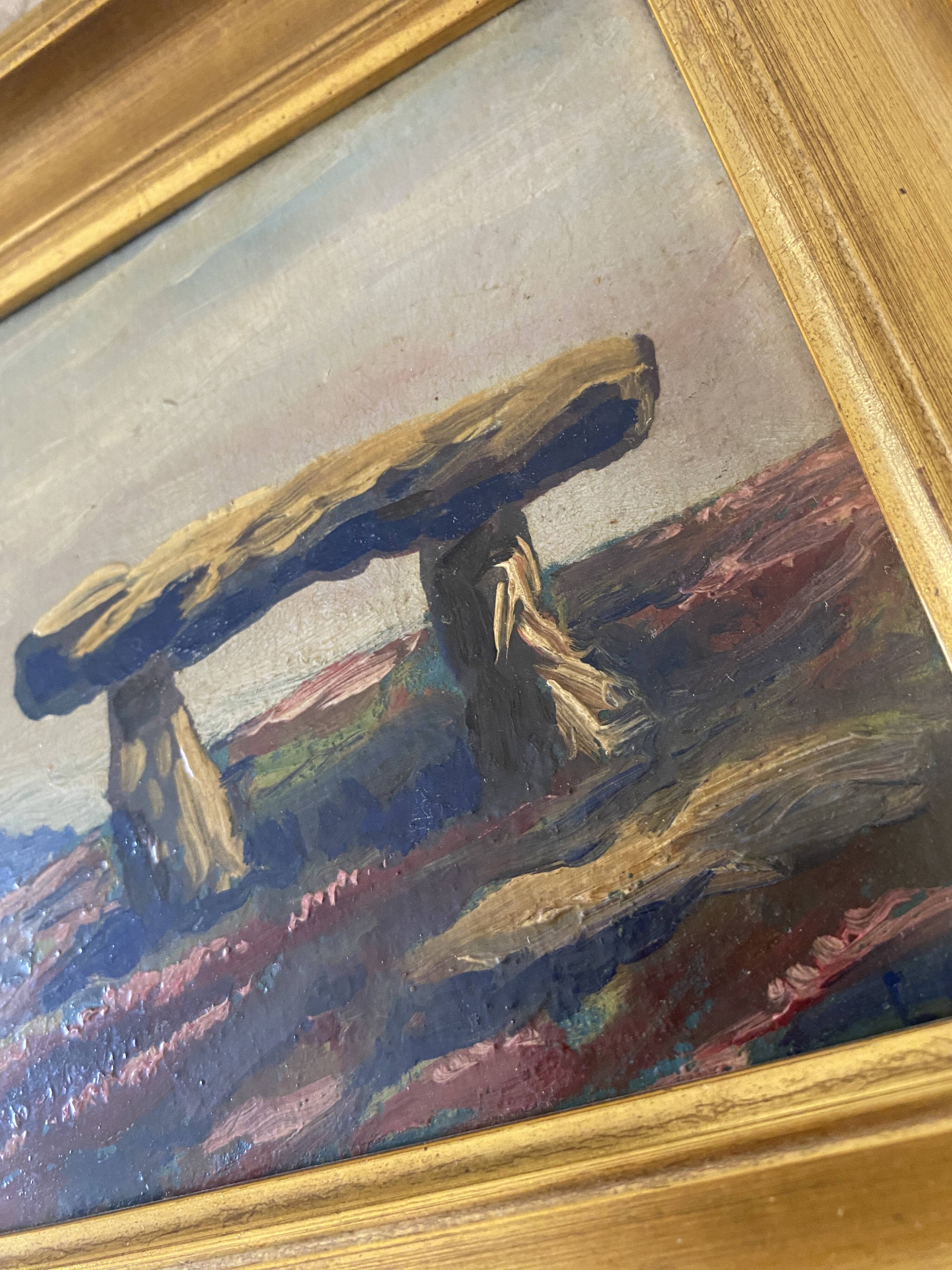 19th century oil and gilded frame