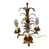 Vintage palm table lamp – Hollywood Regency