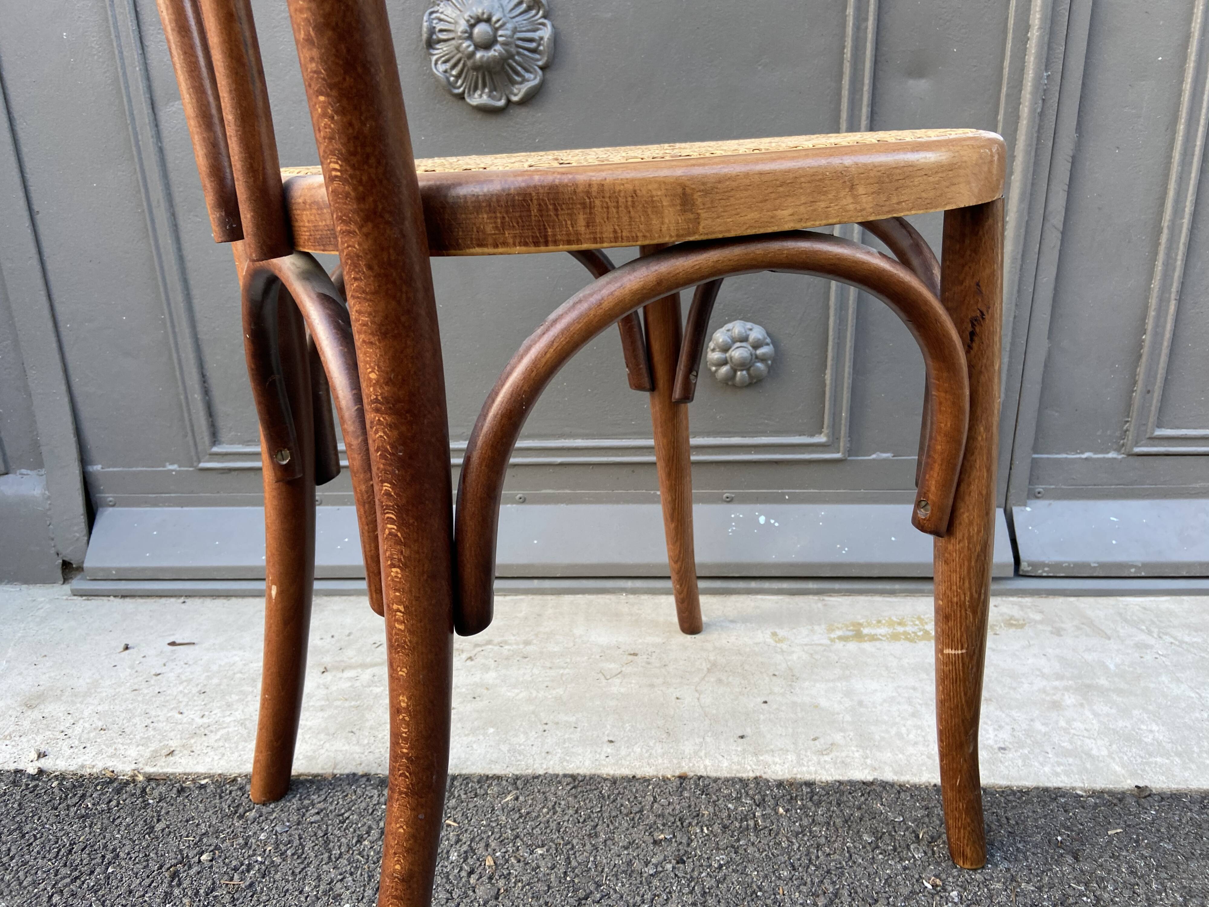 Bistro chairs and curved woods