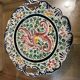 Plate / Ashtray in Massé Frères Earthenware - Relief Decoration of Dragon and F