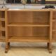 Art Deco modernist oak shelf from the 1940s.