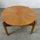 Ancienne table basse bois design années 60 Italy vintage