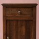 Vintage bedside table in solid oak, Art Deco and classic style.