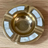 Ashtray brass and mother-of-pearl