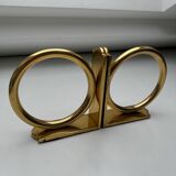 Bookends circles brass
