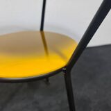 Pair of vintage glass topped side tables