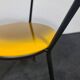 Pair of vintage glass topped side tables