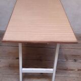 Table d’appoint 90,8x50,8cm pieds compas vintage