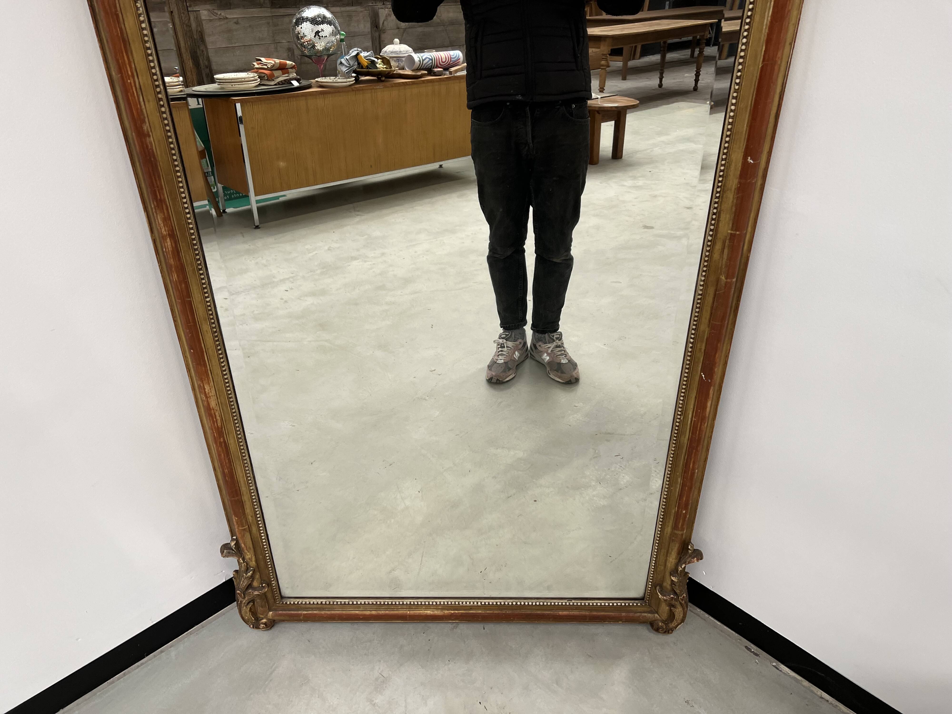 Large 19th century louis xv style mirror