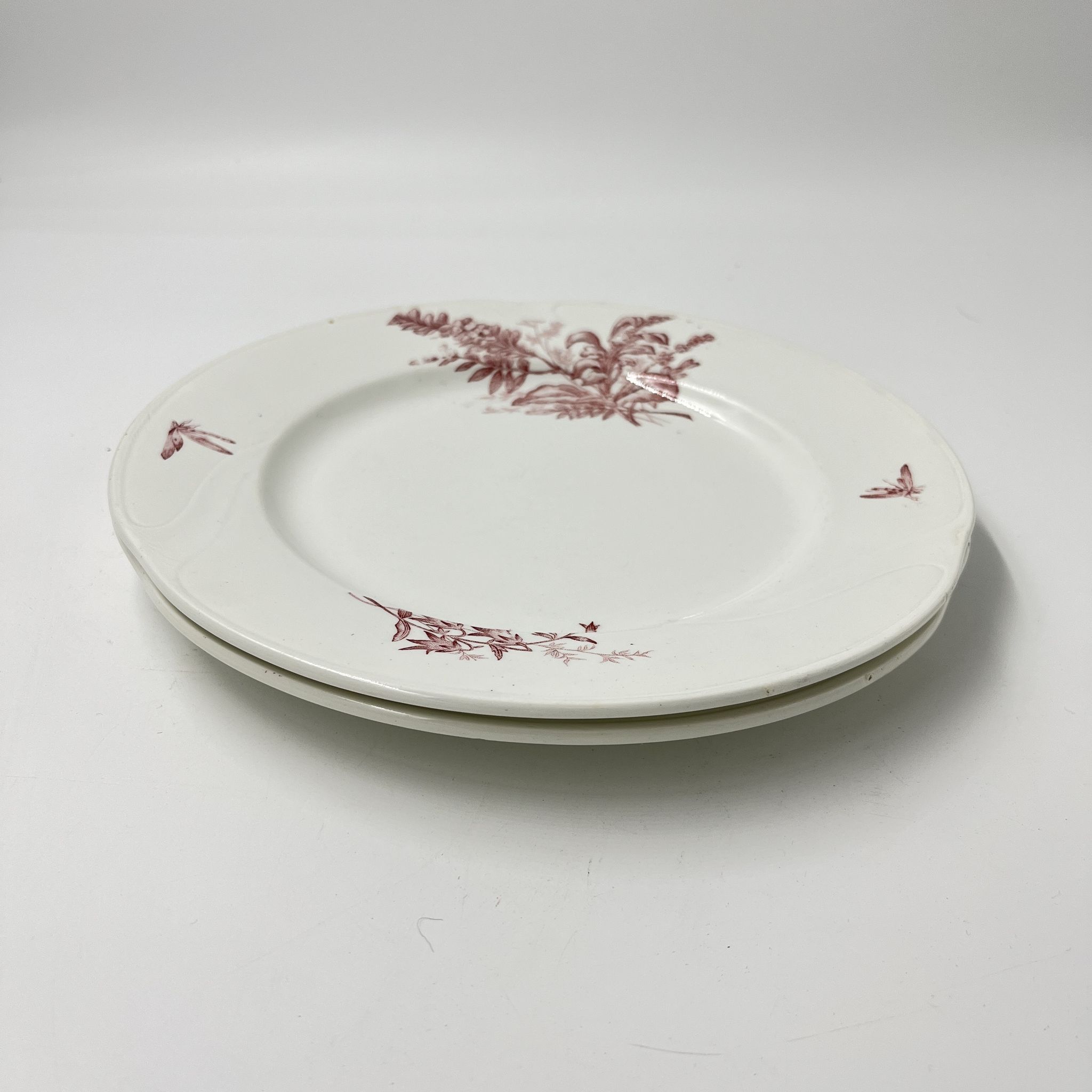 Lot de deux assiettes Royal impérial Nimy