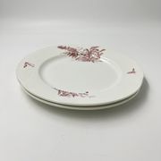 Lot de deux assiettes Royal impérial Nimy