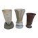 Set of 3 cast iron vases from 1900 from Charleville - Mézières