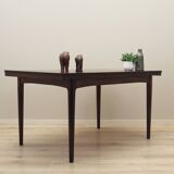 Table en palissandre, design danois, années 1970, production : Danemark
