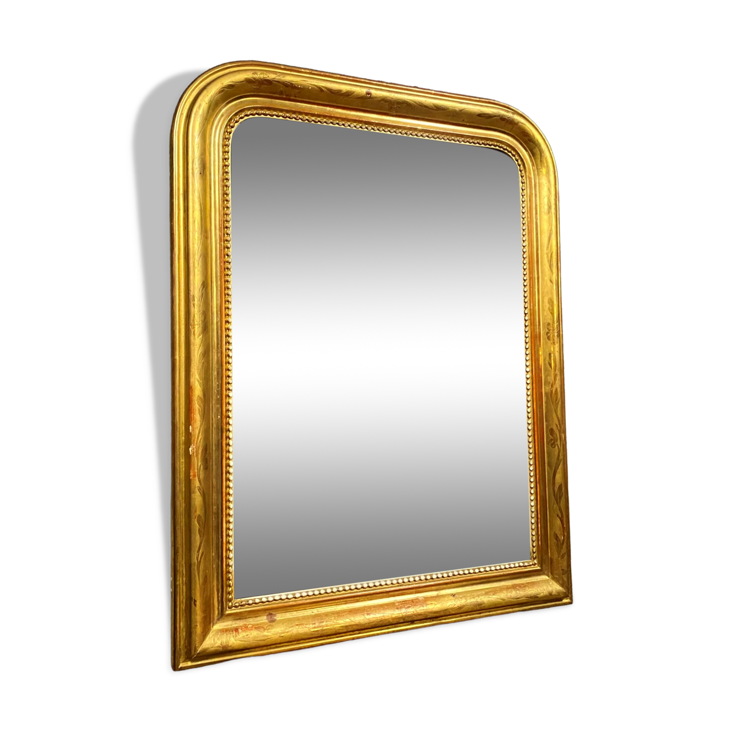 Miroir doré époque Louis Philippe vers 1830 83 X 64cm