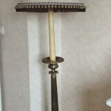 Candelabra candle holder in bronze - church - gothic, mounted in lamp.