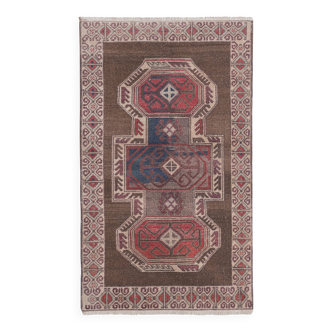Vintage Turkish Oushak Rug Handwoven 91x160 cm