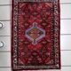 1960s Handmade Wool Rug with Red Medallion, 63 × 91 cm - 1C1289