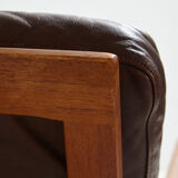 Danish leather sofa set by Arne Wahl Iversen for Komfort