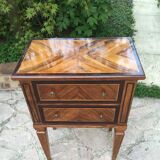 Old wood bedside