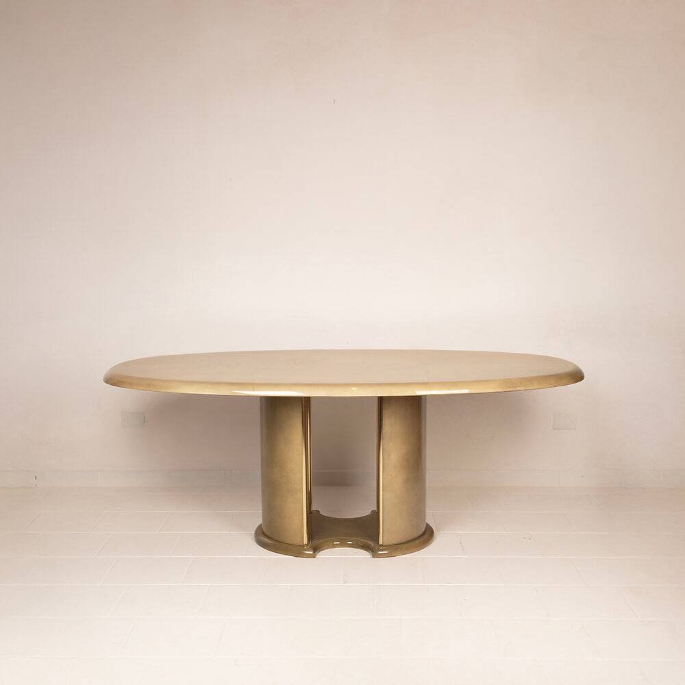 Angelo Mazzola parchment table produced by Ar.Vi Salpol