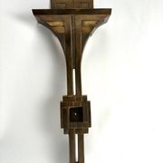 Italian Deco Style Wall Lamps in Bronze attributed to Banci, 1970s, Set of 2
