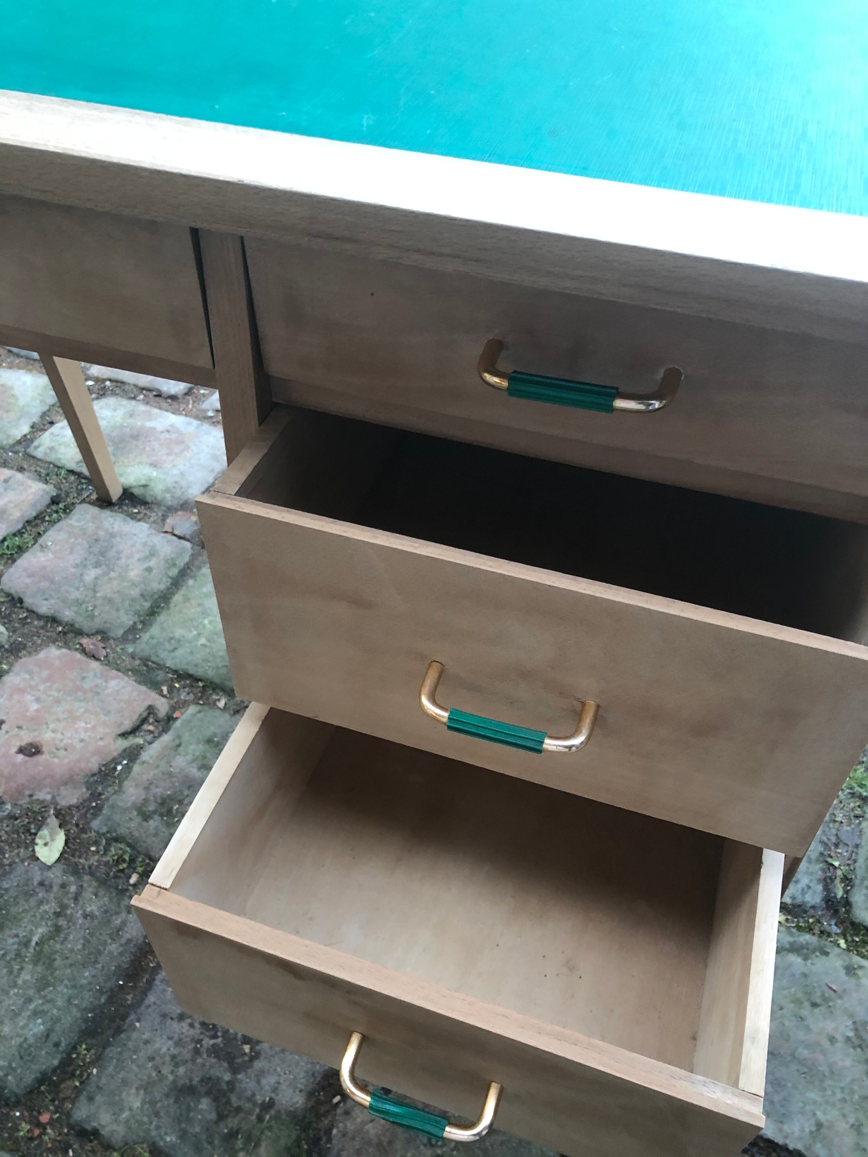 Office feet compass beech 1960 stripped