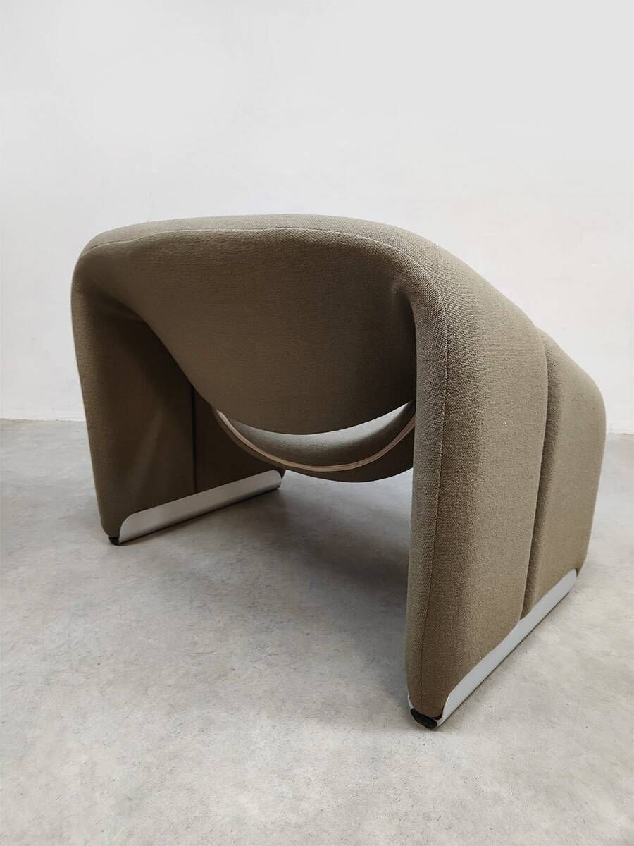 Set of 3 vintage Dutch design groovy chairs F598 'Wabi sabi'