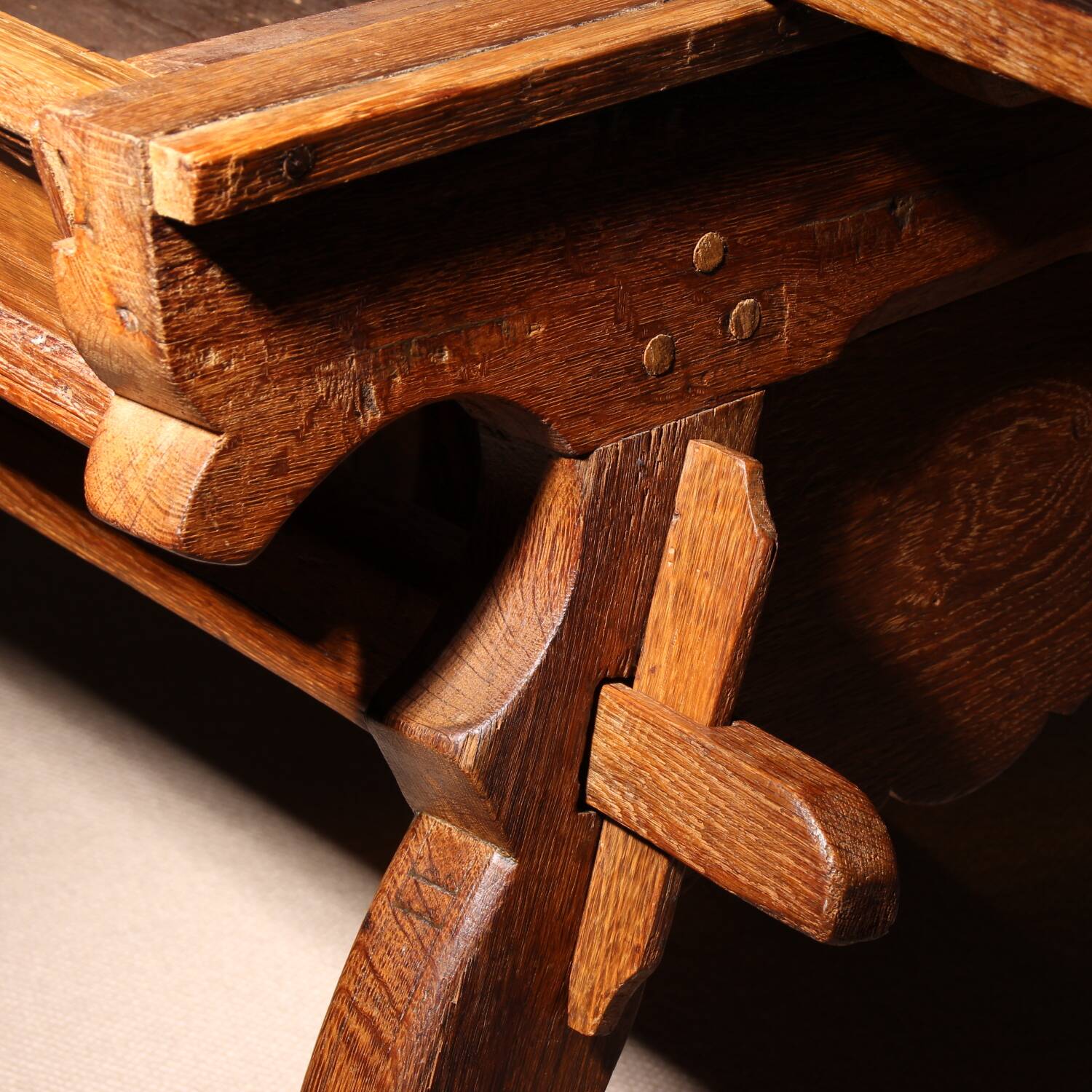 Table de ferme rustique 'Jogltisch' en chêne massif | Région alpine
