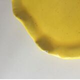 Black and yellow Vallauris plate/saucer