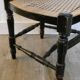 Chaise de nourrice provençale avec assise cannée, vers 1900